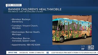 Mobile health clinic offers free care to uninsured kids