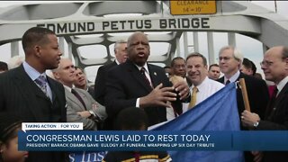 Congressman Lewis laid to rest today