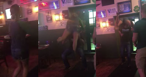 Couple Tries And Fails Hilariously To Pull Off Dirty Dancing Lift