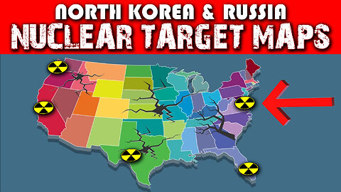North Korea & Russia Nuclear Target Maps 09/18/2023