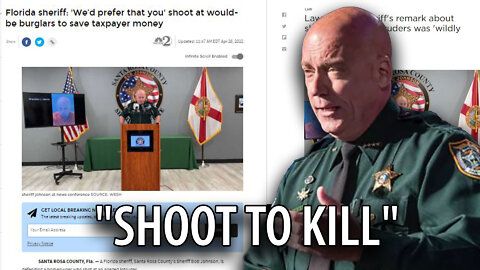 Media Goes Beserk After Sheriff Tells Citizens to Shoot and Kill Criminals