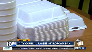 City Council approves ban on Styrofoam in San Diego