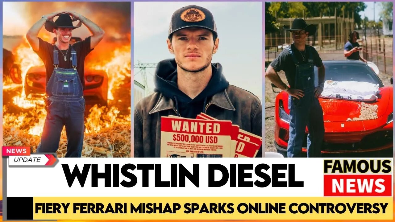 Whistlin Diesel Addresses Viral Ferrari Fire Prank Controversy Famous