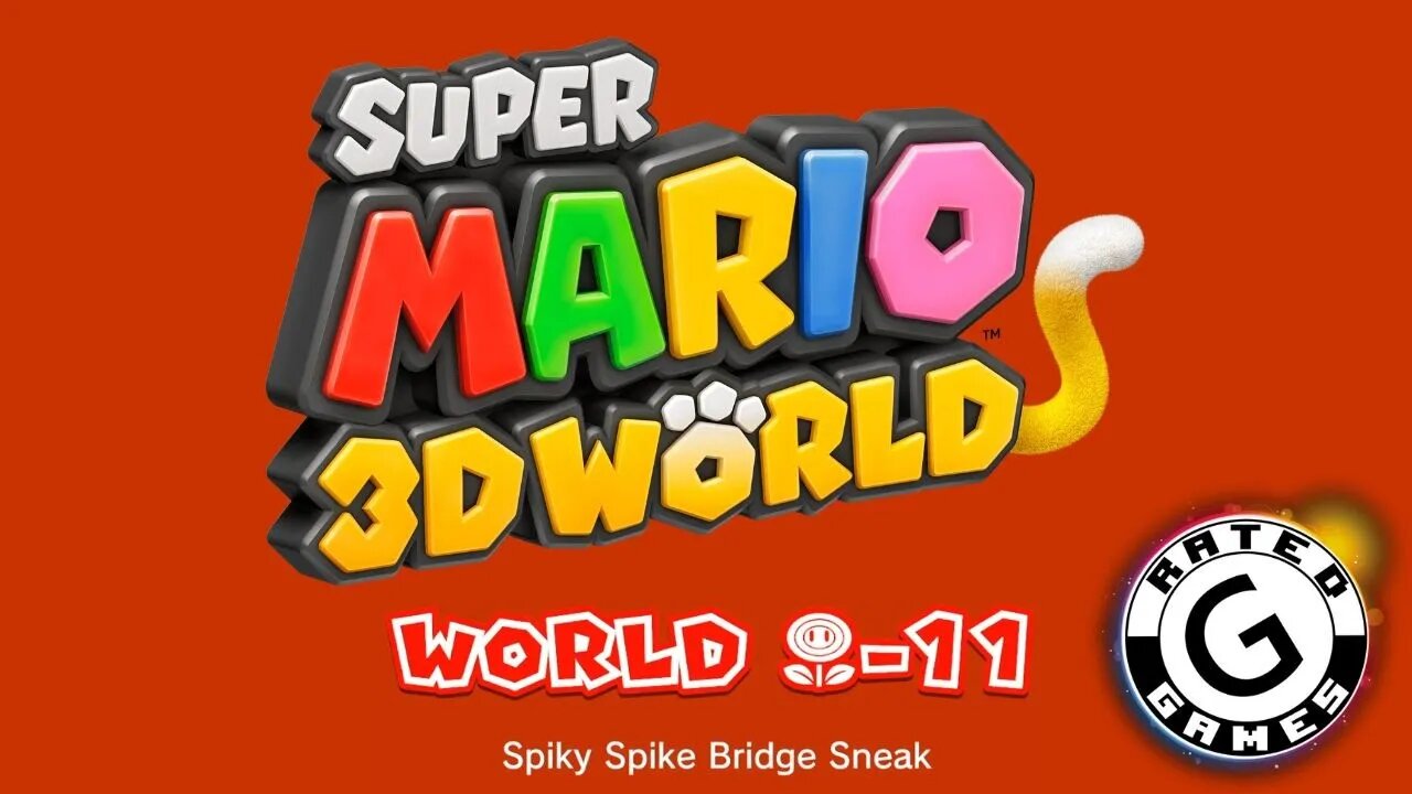 Super Mario 3d World No Commentary World Flower 11 Spiky Spike Bridge Sneak All Stars 6307