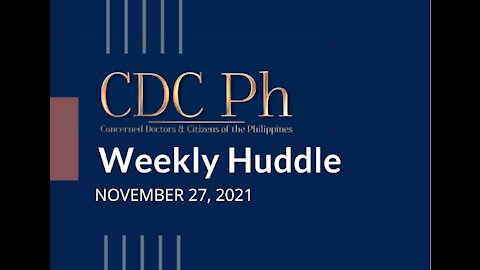 CDC Ph Weekly Huddle Nov 27 2021 IATF Resolution : Hindi Solusyon Part 1