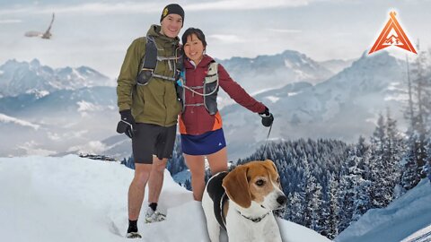 Trail Running Adventure in the Snow with our Dog Agent Tracker