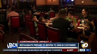 Restaurants prepare to reopen to dine-in customers
