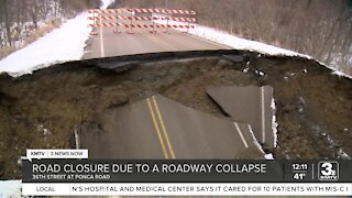 Road Collapse on Ponca Rd.