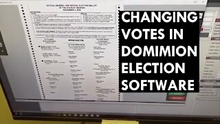 Changing Votes on Dominion Election Software
