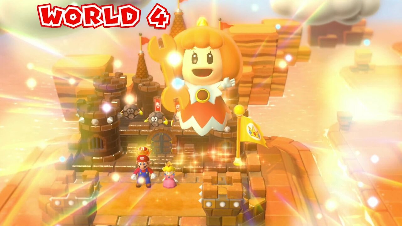SUPER MARIO 3D WORLD #1 - O Início: Gameplay com Mario e Luigi