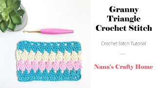 Granny Triangle Crochet Stitch Tutorial