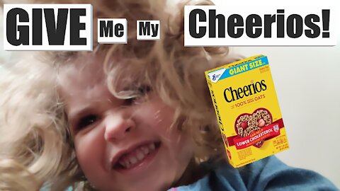 How NOT to Feed Cheerios to a 2 Yr old !