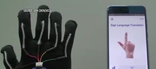 Glove translates sign language into speech