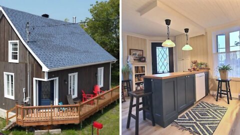 Cette petite maison à vendre pour 184 000$ à 1h30 de Québec cache un intérieur surprenant