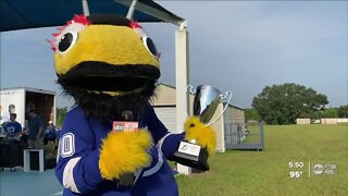 Tampa Bay Lightnings’ Thunderbug is working to inspire a new generation of hockey fans