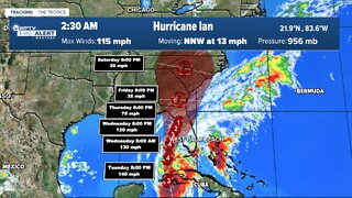 Category 3 Hurricane Ian expected to strengthen; Okeechobee County under tropical storm warning