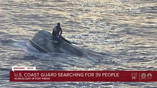 39 people missing after boat overturns near Fort Pierce