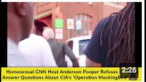 CNN Host Anderson Cooper Refuses to Answer Questions About CIA's 'Operation Mockingbird'
