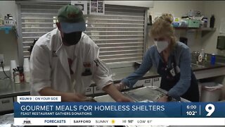 Gourmet food for homeless shelters