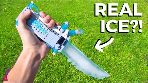 So I Made LEGO Ice Weapons, Using Real Ice...