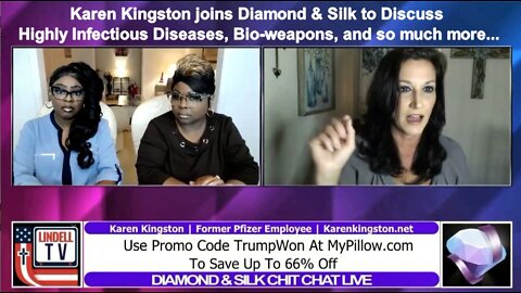 Karen Kingston joins Diamond & Silk to Discuss Highly Infectious Diseases, and so much more...