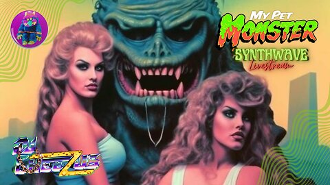 Synthwave DJ Mix Livestream #12 with My Pet Monster Visuals - Presented by DJ Cheezus