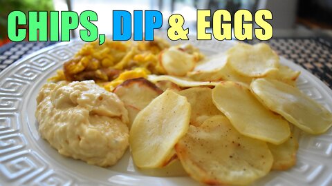 CHIPS & DIP WITH EGGS