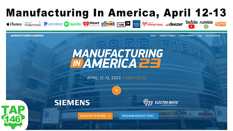 Manufacturing In America Show Preview (April 12-13, Ford Field, Detroit)