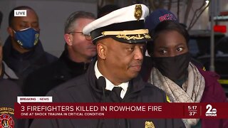 Three firefighters dead, one in critical condition after being trapped in 2-alarm fire