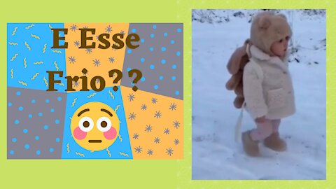 FUN MOMENTS FOR BABIES, LAUGHING ALL THE TIME / Funny babies cheer even in the Snow