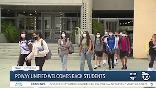 Poway Unified welcomes back students