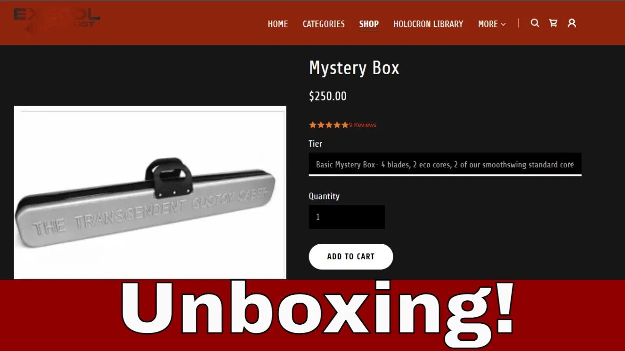 Exegol Outpost Lightsaber Mystery Box Unboxing!
