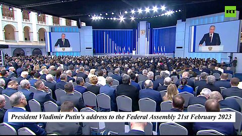 President Putin delivers the annual address to Federal Assembly (English, full, via RT)