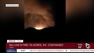 Cal Fire crews battle fire in Jamul