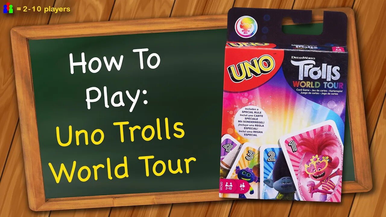 Jogo de Cartas Uno - Dreamworks Trolls World Tour