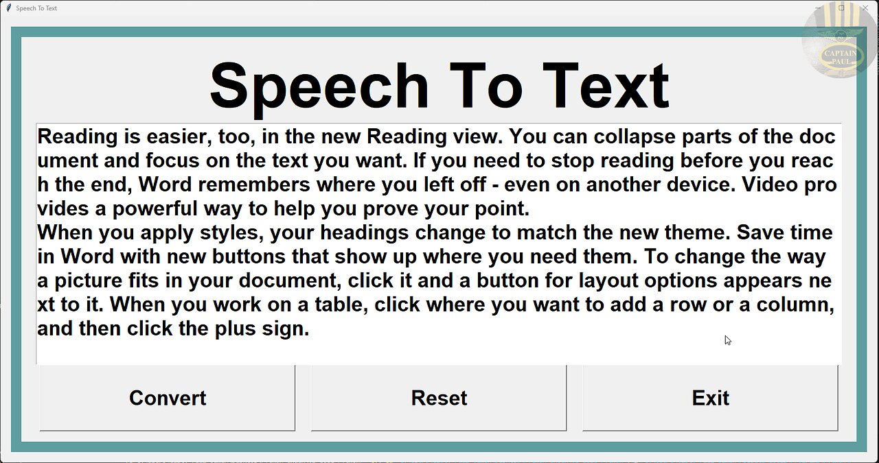 how to create a speech to text