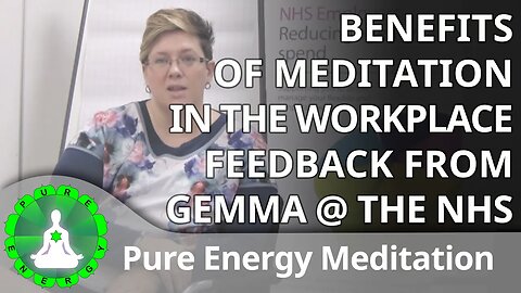 G Wright, NHS Employers. Benefits of Meditation in the Workplace Testimonial