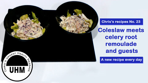 Recipe no. 23.Coleslaw meets celery root remoulade and friends