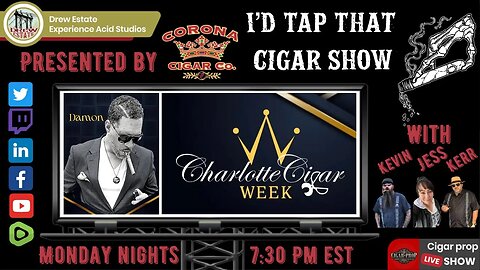Damon Robinson of Charlotte Cigar Week, I'd Tap That Cigar Show Episode 187