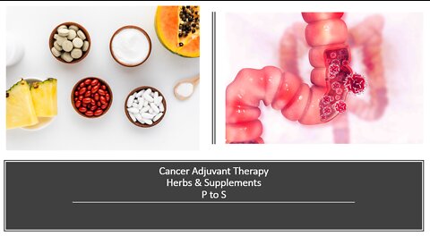 Cancer Adjuvant Therapy - P to S