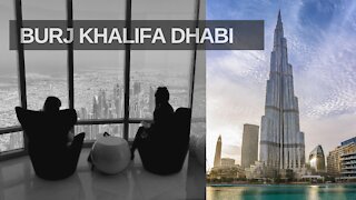 Welcome to Burj khalifa Dubai UAE - United Arab Emirates - man & camera