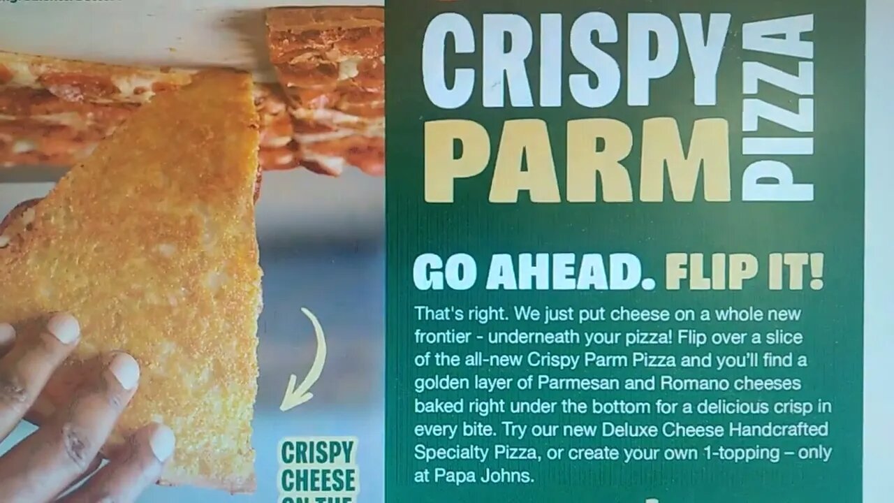 BREAKING NEW PAPA JOHNS CRISPY PARM CRUST PIZZA FIRST LOOK (leaked) 🍕