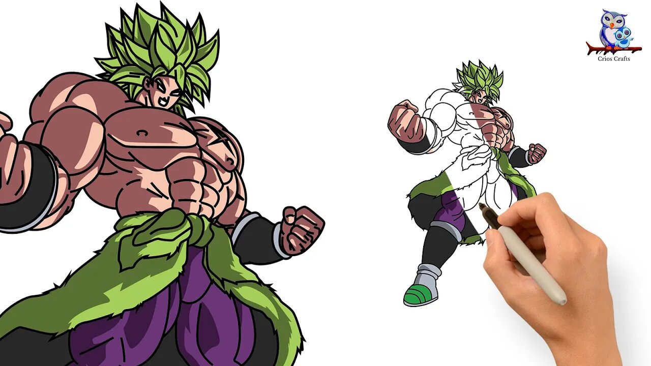 Learn How to Draw Broly from Dragon Ball Z (Dragon Ball Z) Step by Step :  Drawing Tutorials