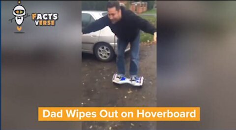 Dad Wipes Out on Hoverboard