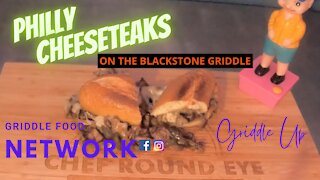 Philly Cheesesteaks on the Blackstone Griddle | Griddle Food Network