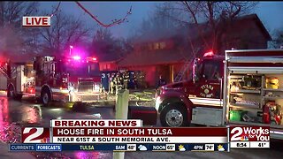 House Fire in South Tulsa - Near 61st and South Memorial Avenue