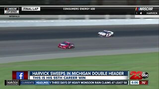 Kevin Harvick wins in Michigan