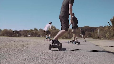 Epic offroad electric skating in Australia