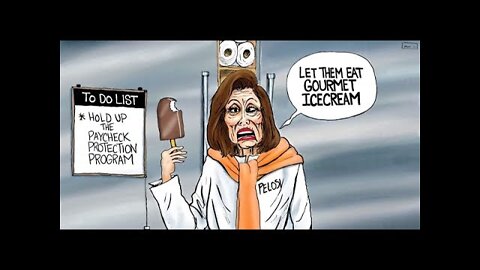 Nancy Pelosi ha 82 anni: La regina dei gelati! ESPONGO ciò che Nancy stava facendo mentre le famiglie americane affamate aspettavano che il loro fondo di soccorso alle imprese ottenesse un voto "sì" dai democratici.