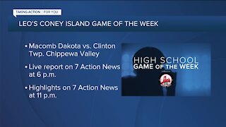 Macomb Dakota vs. Chippewa Valley selected as WXYZ's Leo's Coney Island Game of the Week